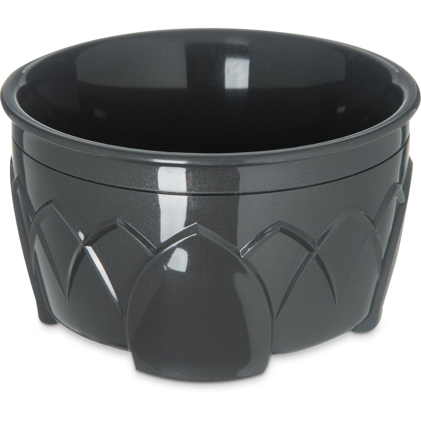 Carlisle DX530044 9 oz Graphite Grey Polypropylene Fenwick Bowl