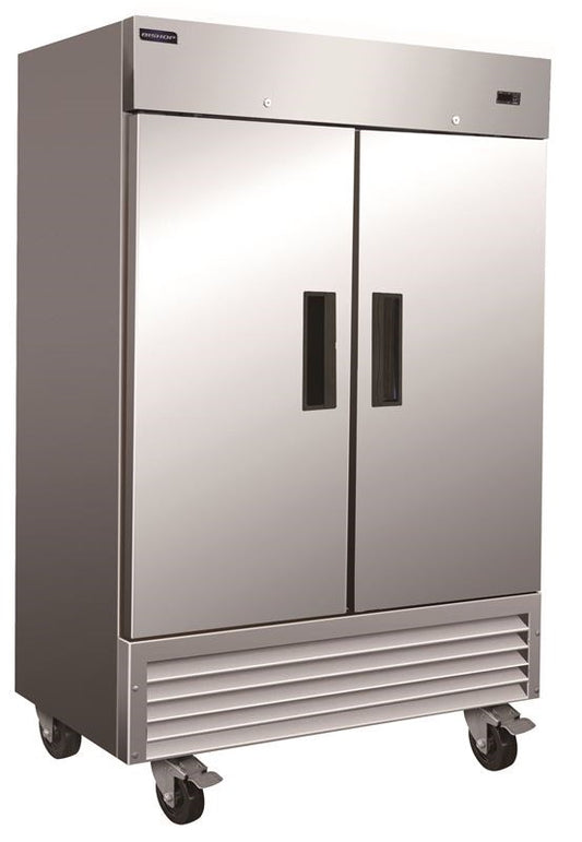 Bishop B54RS 54.4" 2-Door Stainless Steel Refrigerator