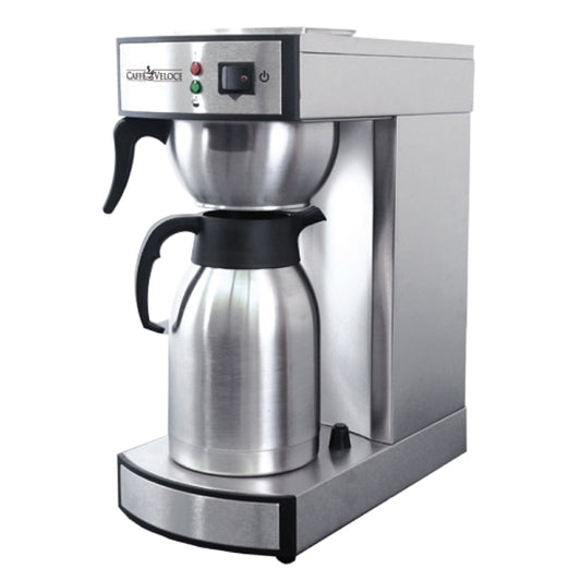 Omcan 44315 Stainless Steel Coffee Maker with 2 Liter Thermal Carafe