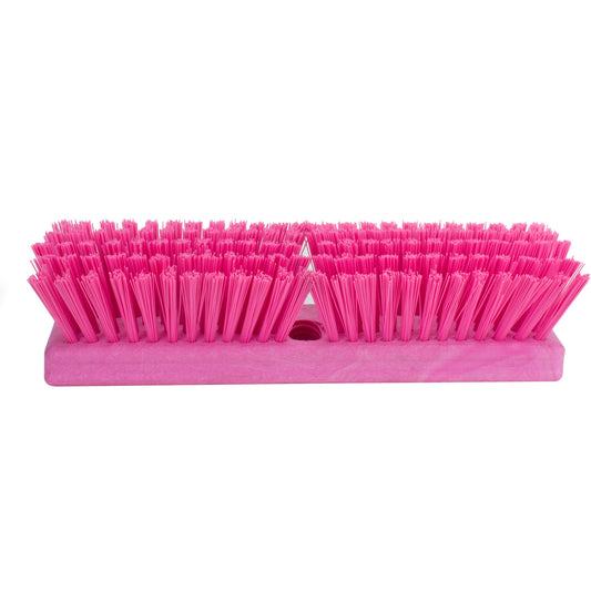Carlisle 41722EC26 10" Pink Sparta Color Coded Deck Scrub Brush