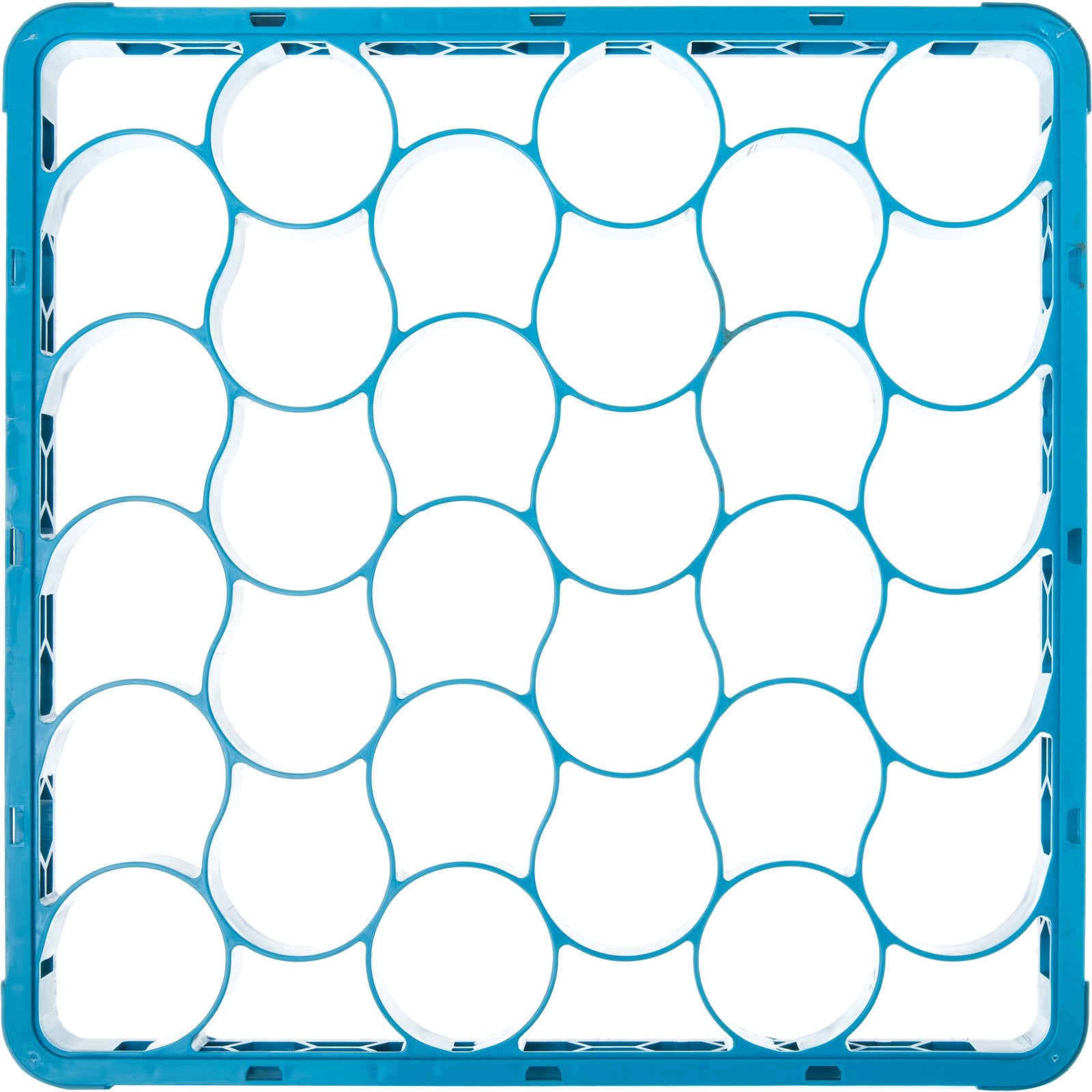 Carlisle REW30S14 Carlisle Blue 30 Compartment Polypropylene OptiClean NeWave Short Glass Rack Extender