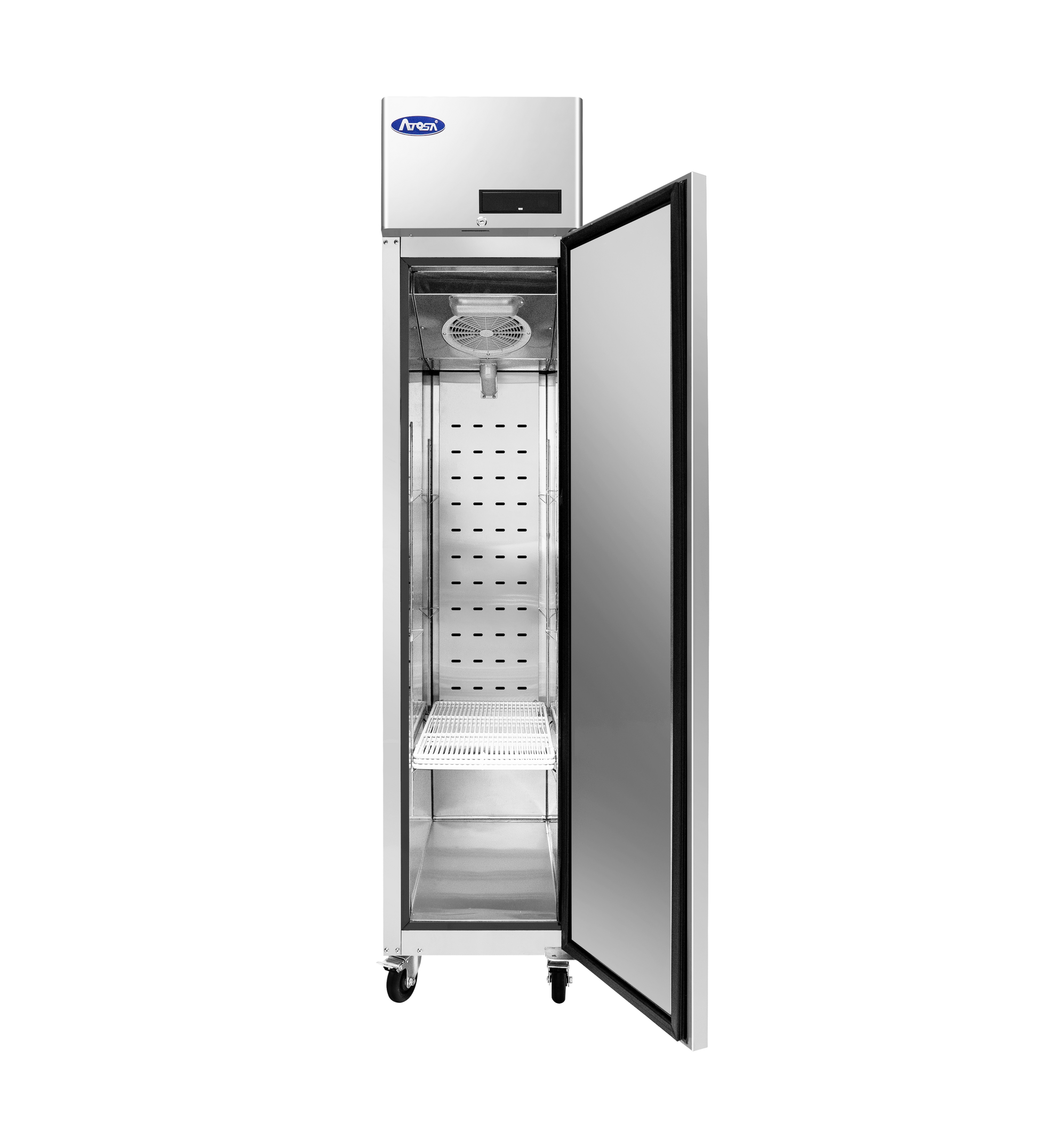 Atosa MBF15FSGR Single Door Top Mount Slim Reach-In Freezer