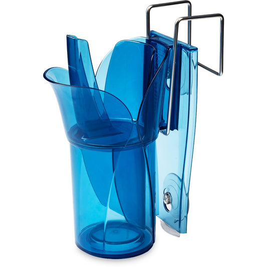 San Jamar SI7000 12 -16 oz Blue Saf-T-Ice Scoop and Holder