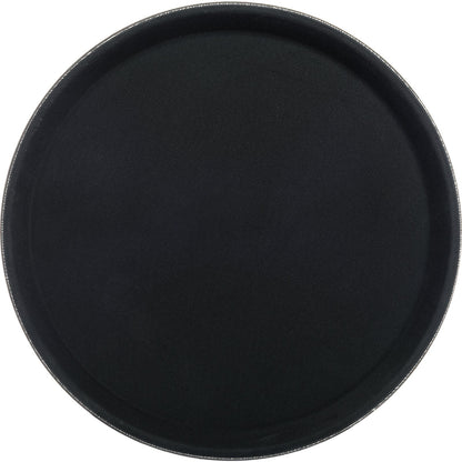 Carlisle 1100GL004 11" Black Round GripLite Tray