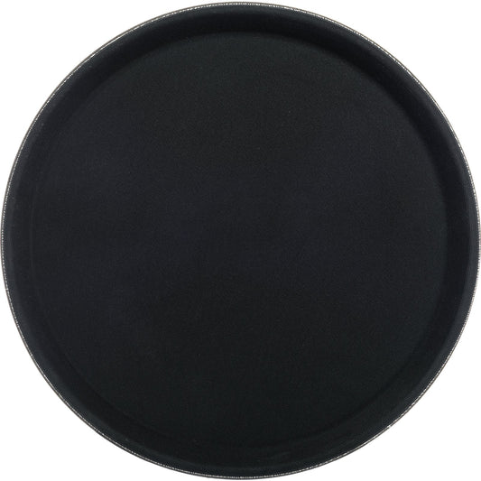 Carlisle 1100GL004 11" Black Round GripLite Tray