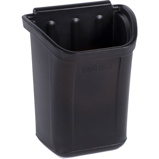 Carlisle CC11TH03 7 Gallon Black Polyethylene Bussing Cart Trash Bin