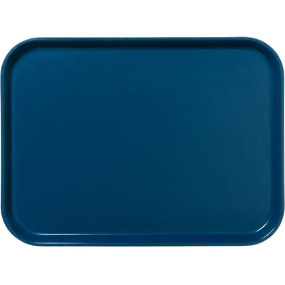 Carlisle 1612FG015 16.4" x 12" Navy Solid Rectangular Glasteel Tray