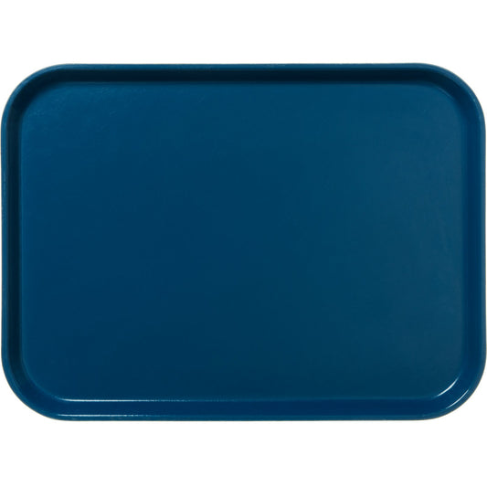 Carlisle 1612FG015 16.4" x 12" Navy Solid Rectangular Glasteel Tray