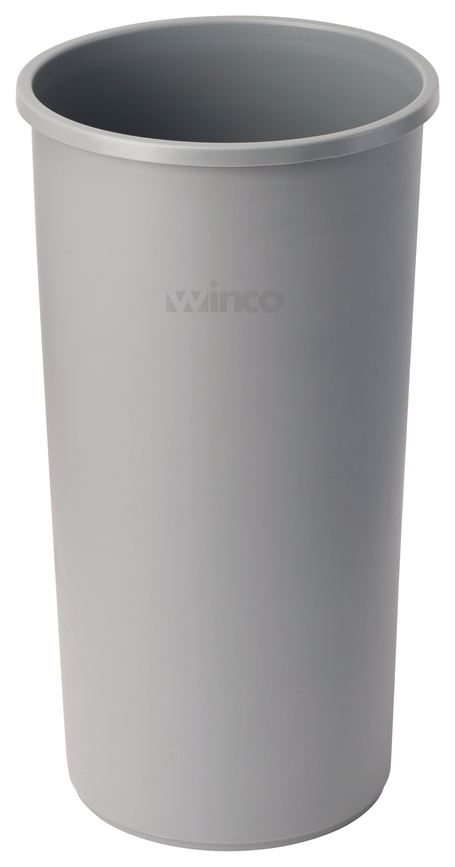 Winco PTCR-22G 22 Gallon 16" Gray Tall Trash Can
