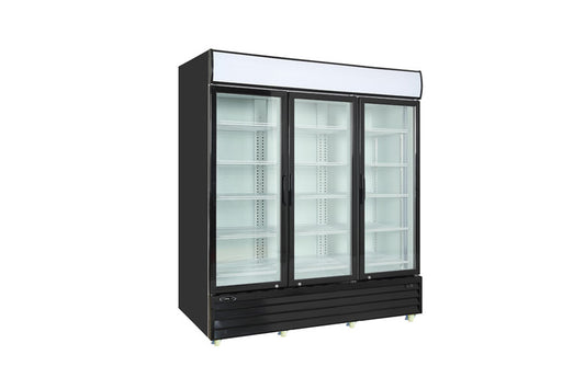 Kool-It KGM-75 78" Triple Glass Door Merchandiser Refrigerator