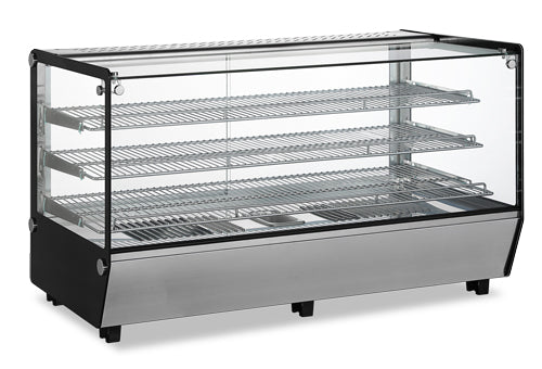 Omcan 47427 7cu.ft. / 202L 48-inch Square Glass Countertop Display Warmer