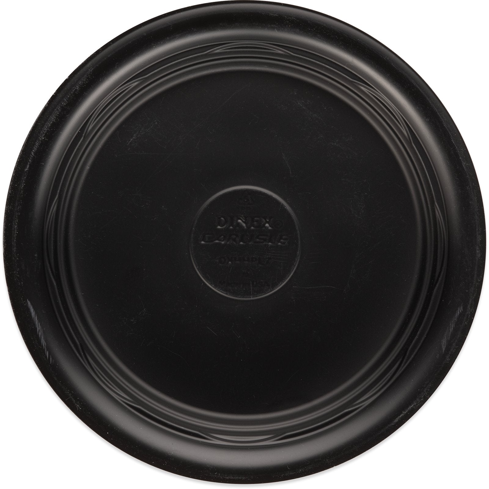 Dinex DXHHPL703 8" Black High Heat Disposable Plate (500/cs)