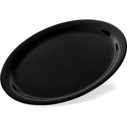 Carlisle KL20003 9" Black Kingline Melamine Dinner Plate