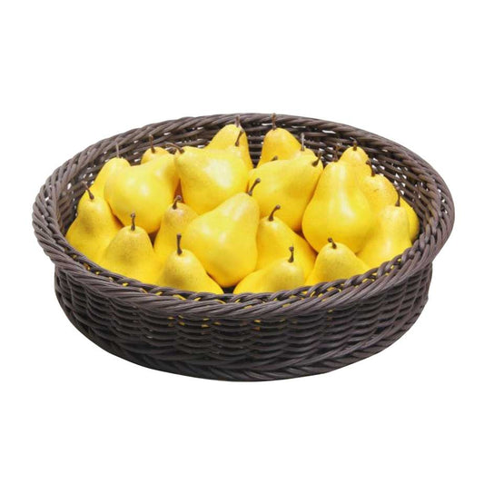 Omcan 44295 Round Rattan Basket for 3-Tier Display Stand