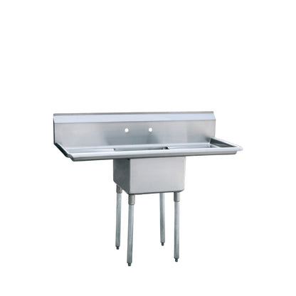 Atosa MRSA-1-D 18" One Compartment Sink with Left and Right Drain Boards