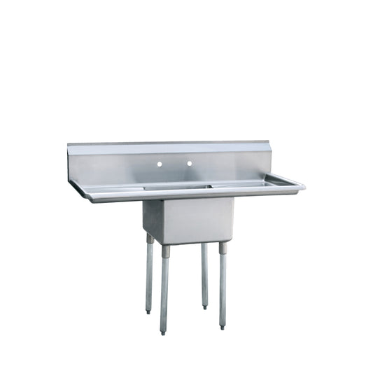 Atosa MRSA-1-D 18" One Compartment Sink with Left and Right Drain Boards
