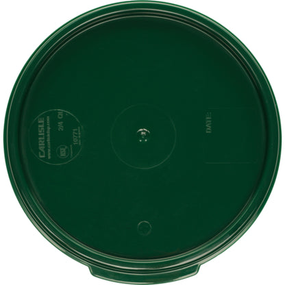 Carlisle 1077108 2 - 4 Qt Forest Green Polypropylene StorPlus Color-Coded Food Storage Container Lid