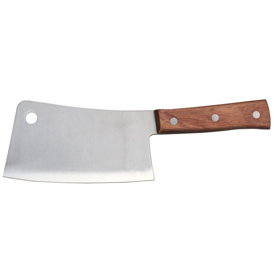 Omcan 10561 9-inch Cleaver with Wooden Handle