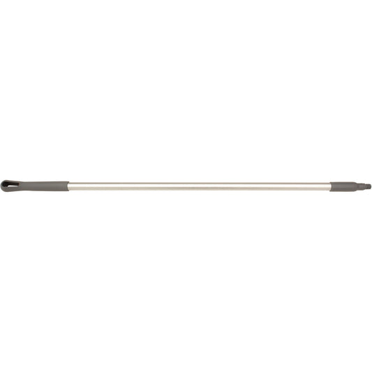 Carlisle 40216EC23 48" Gray Natural Aluminum Handle with Color-Coded Tip and Hang Up Cap