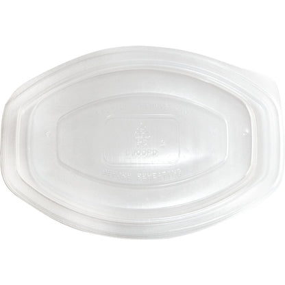 Proex DXL900PDCLR Clear Dome Lid for Microwaveable Oval Casserole Container (250/cs)