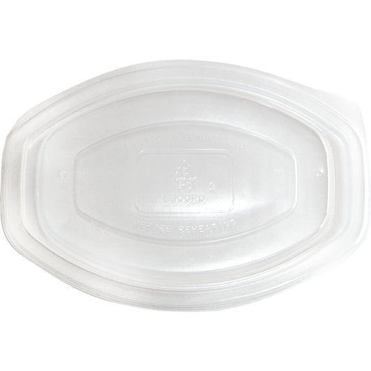 Proex DXL900PDCLR Clear Dome Lid for Microwaveable Oval Casserole Container (250/cs)