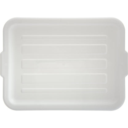 Carlisle N4401202 15" x 20" x 1" White Comfort Curve Tote Box Universal Lid