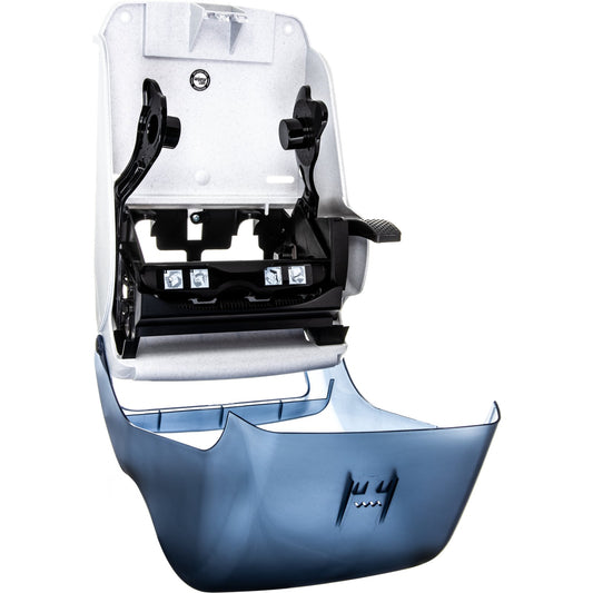 San Jamar T1100TBL Arctic Blue Plastic Classic Lever Roll Towel Dispenser, 1.5" core