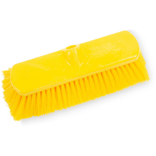Carlisle 41278EC04 10" Yellow Color Coded Flo-Thru Wall & Equipment Brush