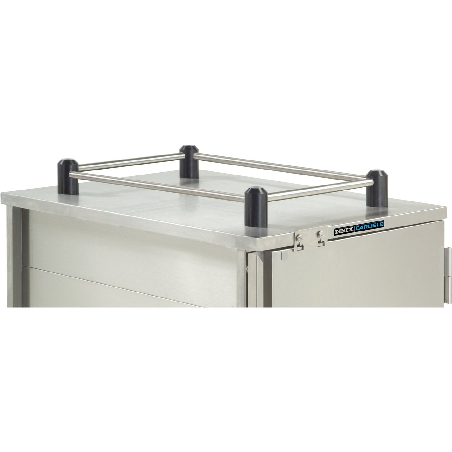 Dinex DXPICTTR4 Silver 4 Sides Stainless Steel Top Rail for TQ Economy Carts