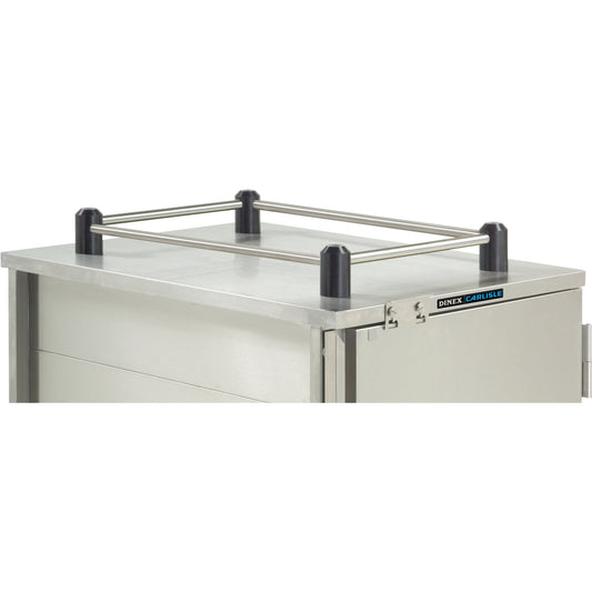 Dinex DXPICTTR4 Silver 4 Sides Stainless Steel Top Rail for TQ Economy Carts