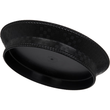 Carlisle 652703 10" Black Round Polypropylene WeaveWear Platter