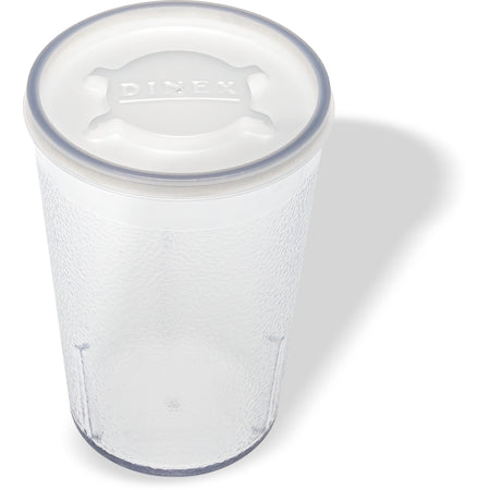 Carlisle 552607 8 oz Clear SAN Stackable Plastic Tumbler