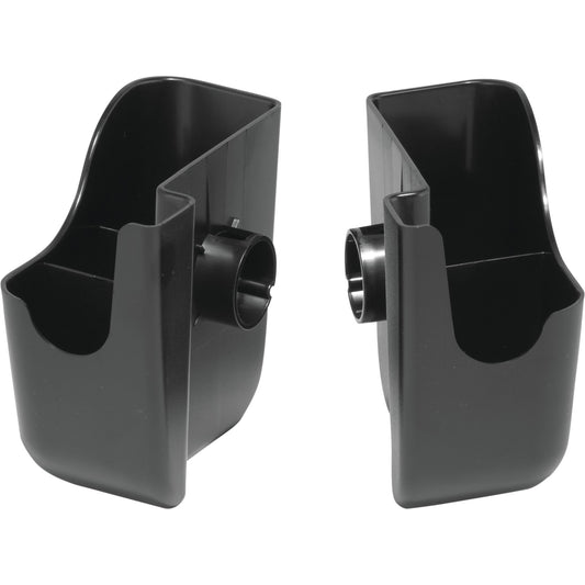 San Jamar BD100S Black Dome Garnish Caddies - Left & Right