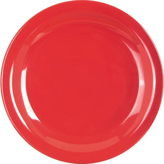 Carlisle KL20405 6.5" Red Kingline Melamine Pie Plate