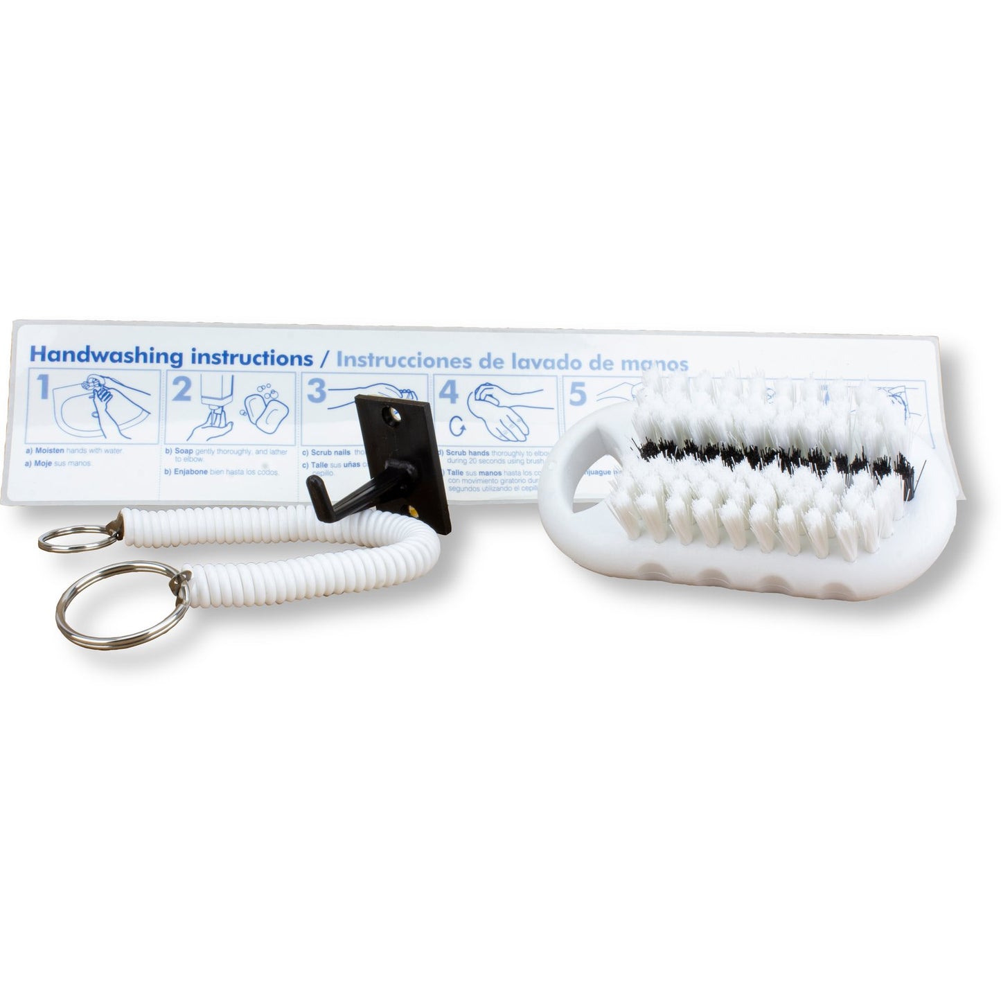 Carlisle 40021EC02 White Hand and Nail Brush Kit