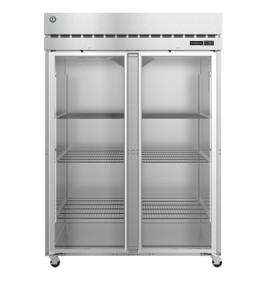 Hoshizaki R2A-FG Two Section Full Glass Door with Lock Upright Refrigerator