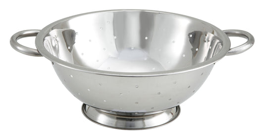 Winco COD-3 3 Qt. 10" Stainless Steel Colander