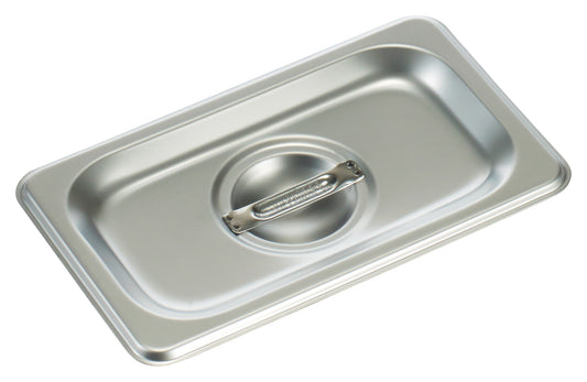 Winco SPSCN 1/9 Size Stainless Steel Solid Steam Pan Cover