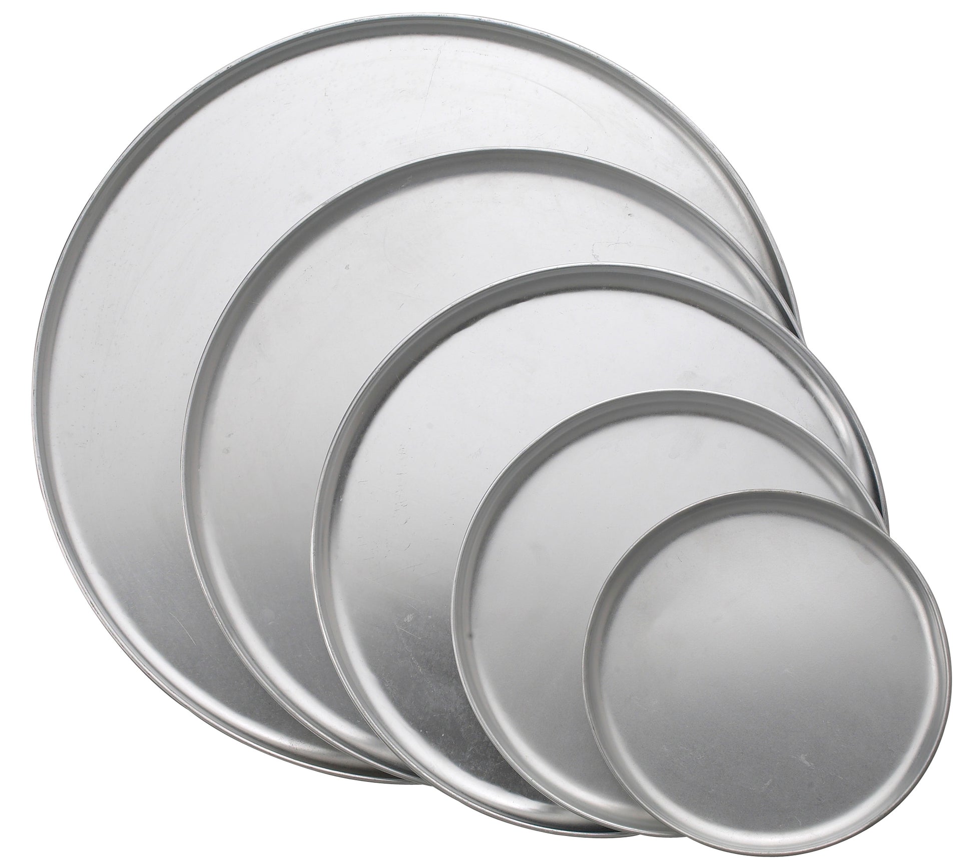 Winco APZC-15 15" Aluminum Coupe Style Pizza Tray