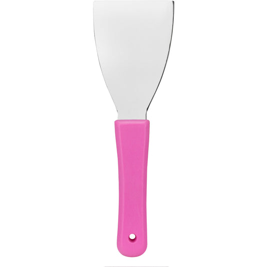 Carlisle 40130EC26 3" Bright Pink Steel Handheld Scraper
