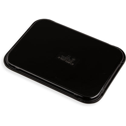 Carlisle 1612FG004 16.4" x 12" Black Solid Rectangular Glasteel Tray