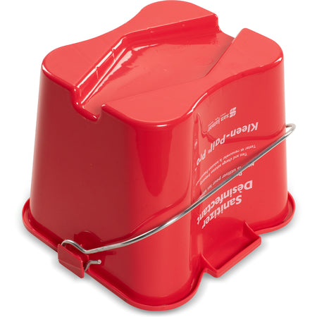 San Jamar KPP97RD Red Polypropylene Kleen-Pail Pro 3 Quart
