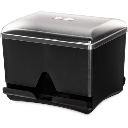 San Jamar ST500 10.5" x 10.5" x 8.5" Black Junior Bulk Straw Dispenser