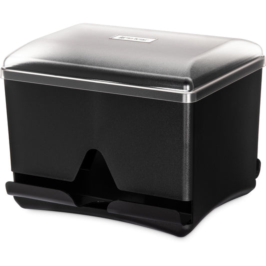 San Jamar ST500 10.5" x 10.5" x 8.5" Black Junior Bulk Straw Dispenser