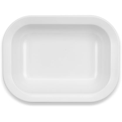 Carlisle 4374502 28 oz White Rectangle Melamine Baker Server