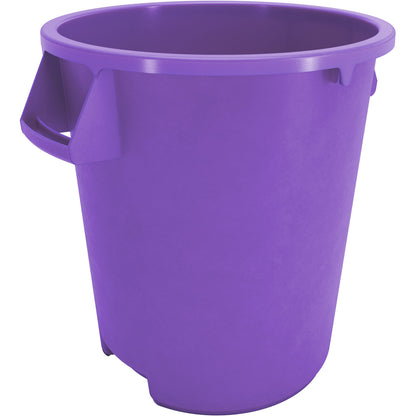Sparta 84101089 10 Gallon Purple Round Polyethylene Bronco Waste Bin Trash Container