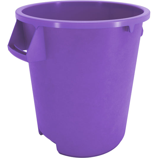 Sparta 84101089 10 Gallon Purple Round Polyethylene Bronco Waste Bin Trash Container