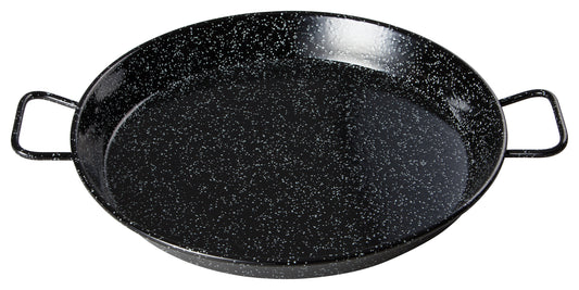 Winco CSPP-23E 23-5/8" Enameled Carbon Steel (Spain) Paella Pan