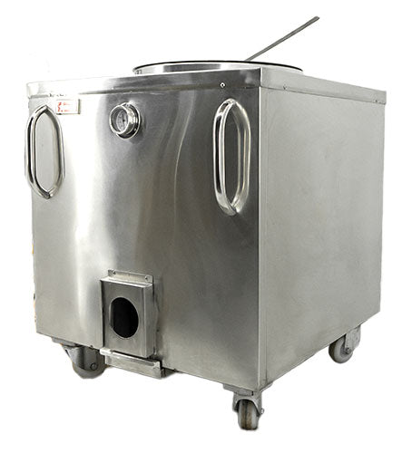 Omcan 47441 32" x 32" Stainless Steel Charcoal Tandoor Clay Oven