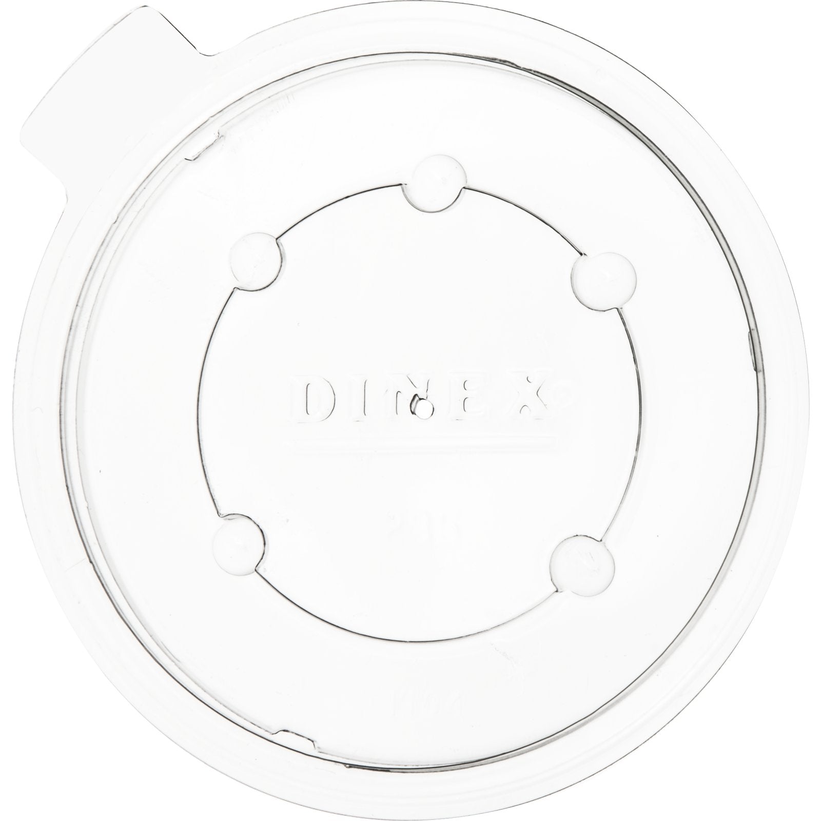 Dinex DX11948714 Translucent Lid Fits for Tumblers DX4GC6 & DX4GC8 (2000/cs)